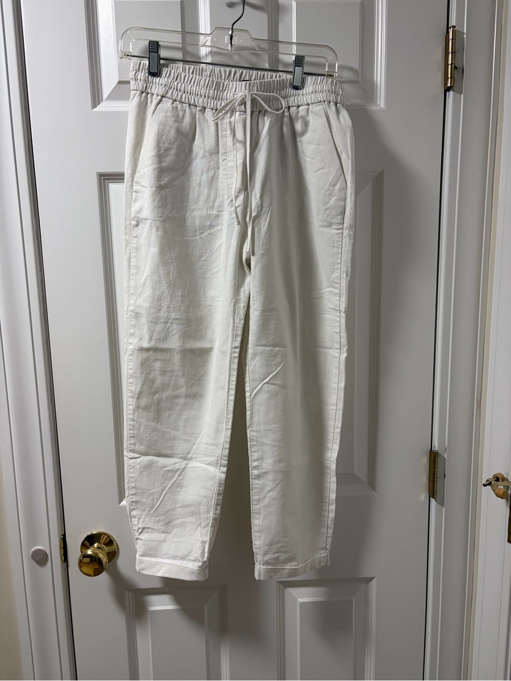 J. Crew Linen Cotton Drawstring Cropped - like new